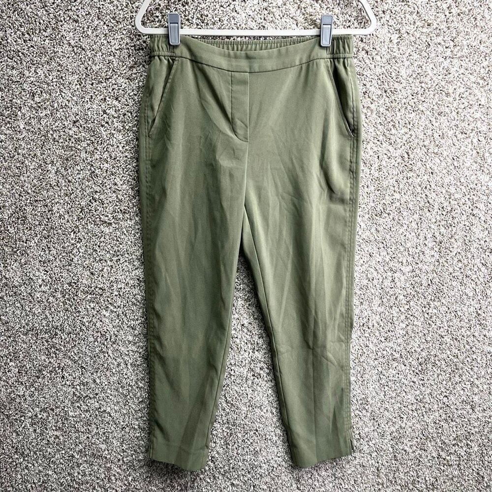 White House Black Market Dress Pants Women’s 6 The Slim Ankle Green Pull-On